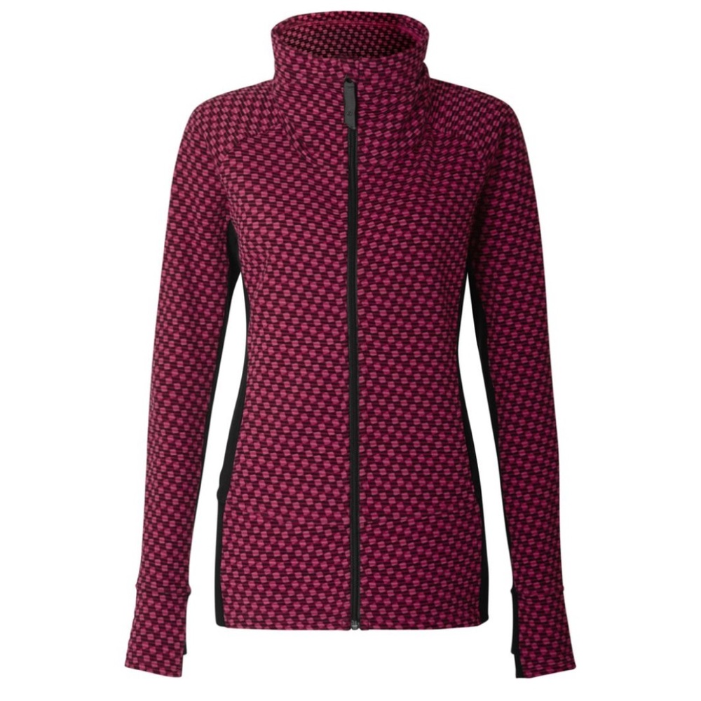 Lululemon Radiant Jacket Deep Dive Berry Rumble Black / Black size 6